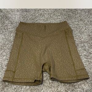 Women's Brown Leopard Print Shorts